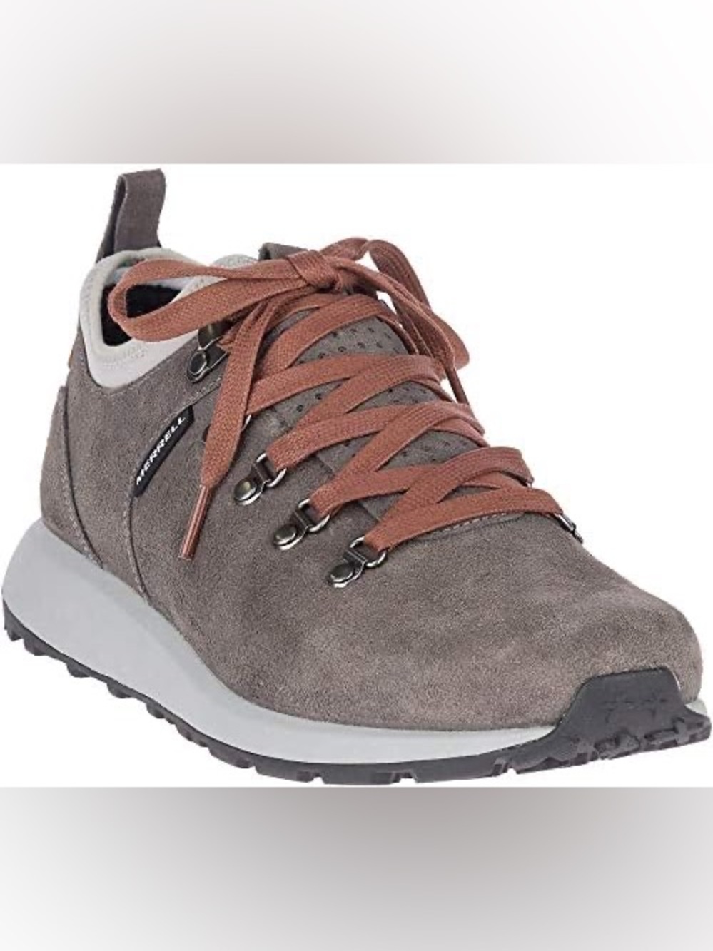 Merrell Ashford Classic Suede Shoes Men’s 9 Charcoal Leather Trail Sneakers EUC